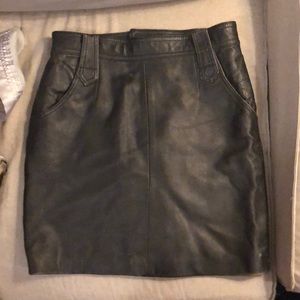 Vintage leather skirt